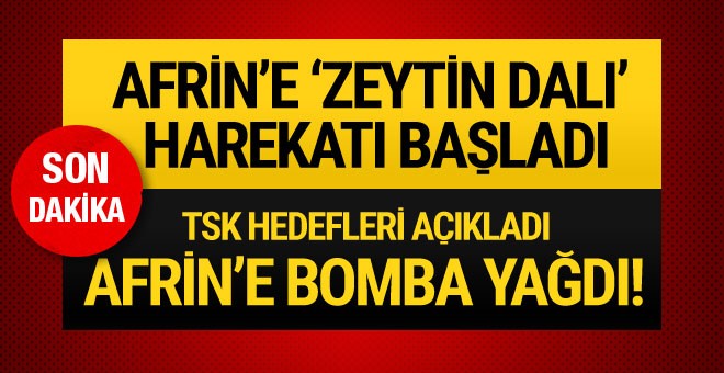 Türk savaş uçakları terör hedeflerini bombalıyor