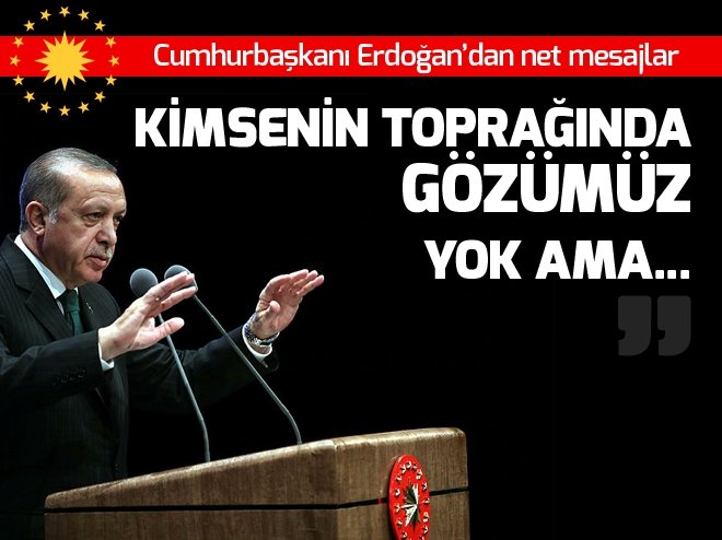 Cumhurbaşkanı Erdoğan'dan sert mesaj