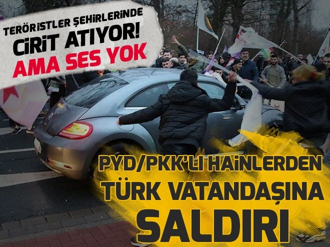 Türk vatandaşının aracına saldırdılar