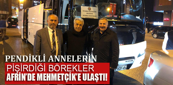 Pendikli annelerin ev yemeklerini Mehmetçik'e götürdüler