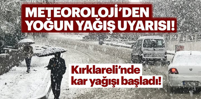 Kar yağışı başladı! İstanbul'da kar yağacak mı?