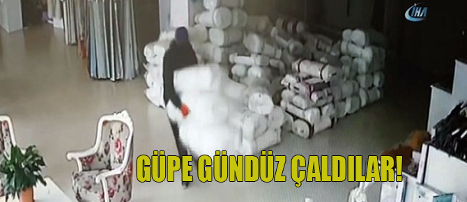 Pendik'te güpe gündüz 25 bin liralık perde çaldılar!