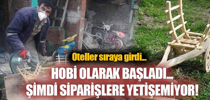 Hobi olarak başladığı işte siparişlere yetişemiyor