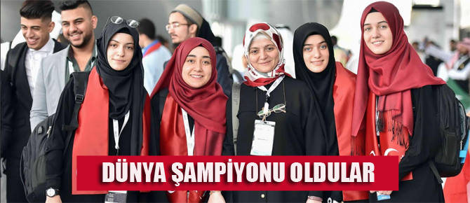 İmam Hatipli kızlar dünya şampiyonu