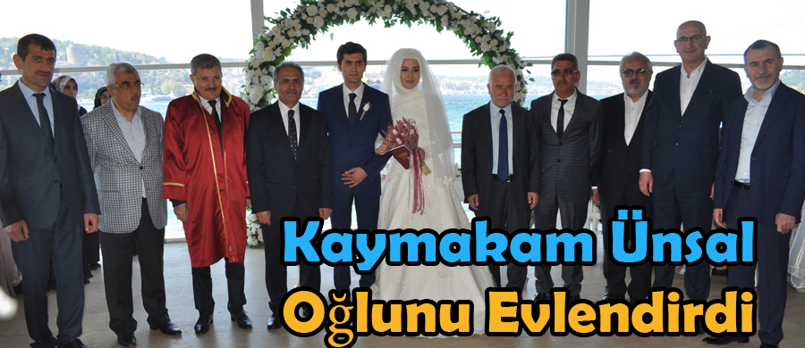 Kaymakam İlhan Ünsal, Oğlu M.Sami'yi Evlendirdi