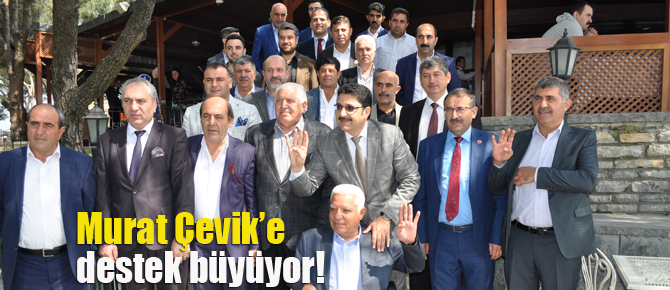 AK Parti Aday Adayı Murat Çevik'e büyük destek