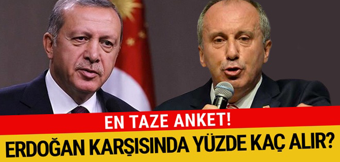 İnce, Erdoğan karşısında ne kadar oy alır? En son anket!