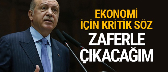 Cumhurbaşkanı Erdoğan, "Zaferle çıkacağım"