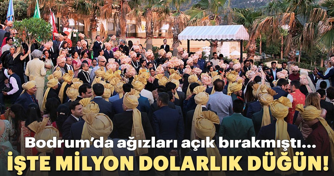 Milyon dolarlık düğün böyle bitti!