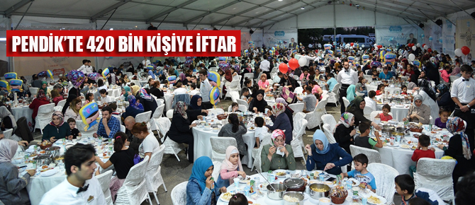 Pendik Belediyesi'nden 420 Bin kişiye iftar