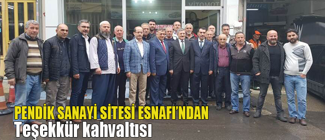 Sanayi Sitesi esnafından Şahin'e teşekkür