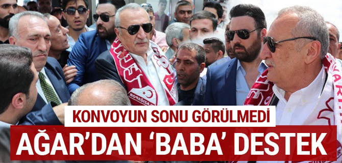Konvoyun sonu görülmedi! Mehmet Ağar'dan 'baba' destek