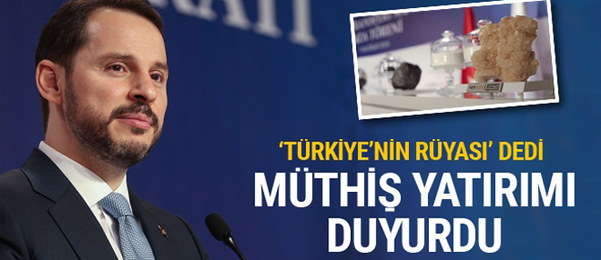 Albayrak 'Türkiye'nin rüyası' dediği yatırımı açıkladı