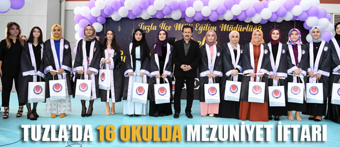 Tuzla'da mezuniyet İftarı coşkusu