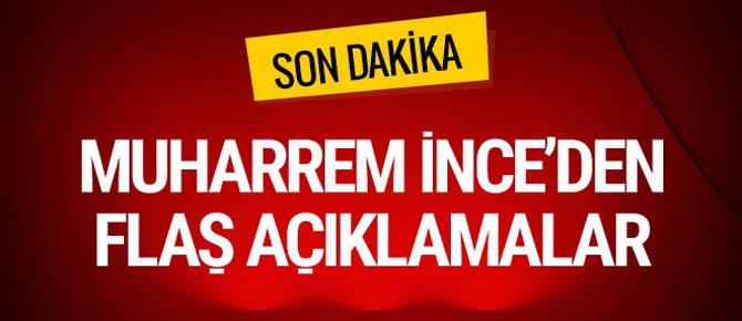 Muharrem İnce, "yıktık, yine yıkarız"