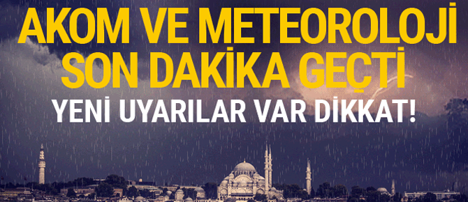 Dolu saat kaçta başlıyor? İstanbul için meteorolojiden yeni uyarı!