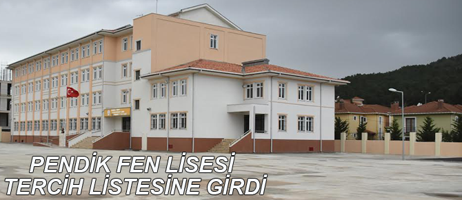 Pendik'in ilk fen lisesi tercih listesinde!