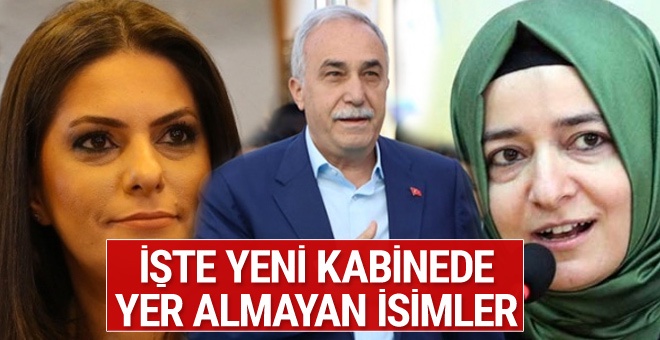 23 kişi dışarıda kaldı! İşte yeni kabinede yer almayan isimler