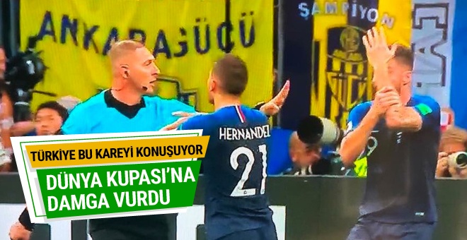 Dünya Kupası finalinde Ankaragücü pankartı