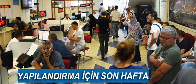 Yapılandırma için son hafta..