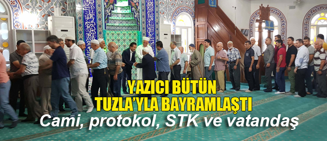 Başkan Yazıcı her yerde bayramlaştı!