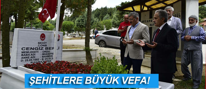 Pendik'te Şehitler'e vefa!