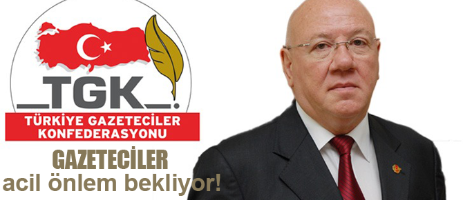 Gazeteler ve gazeteciler  acil önlemler bekliyor