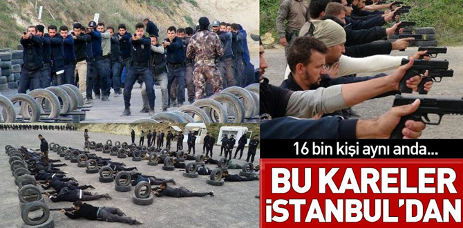 Görüntüler İstanbul’dan! 16 bin polis ve bekçi