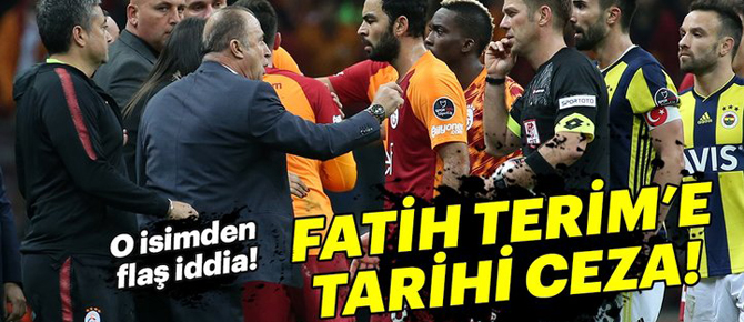 Fatih Terim'e tarihi ceza!