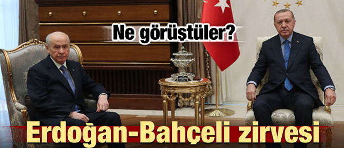 Erdoğan-Bahçeli görüşmesi sona erdi!