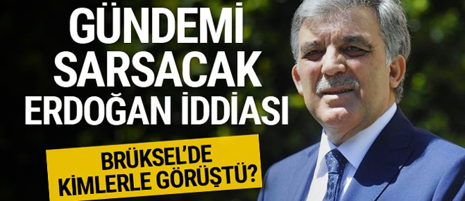 Abdullah Gül'le ilgili çok konuşulacak Erdoğan iddiası!