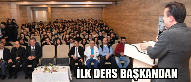 Kariyer günlerinde ilk dersi başkan verdi