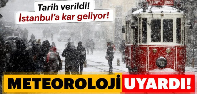 İstanbul'a kar geliyor! Tarih verildi..