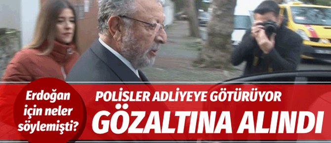 Gözaltına alındı adliyeye götürülüyor