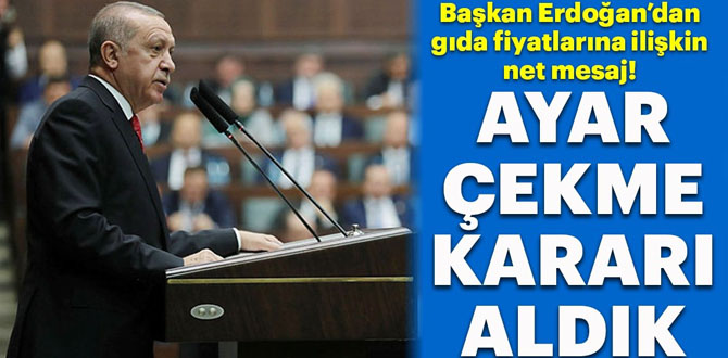 Başkan Erdoğan'dan gıda fiyatlarına ilişkin flaş açıklama!