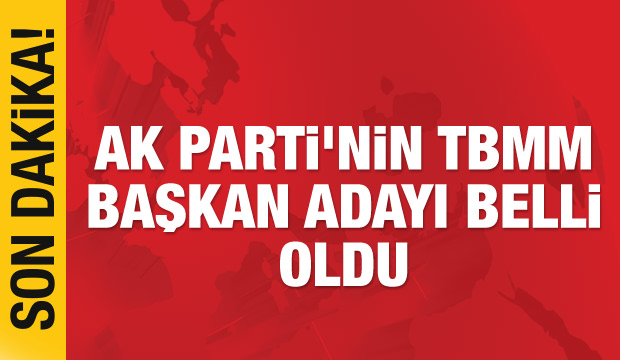 AK Parti'nin TBMM Başkan aday belli oldu