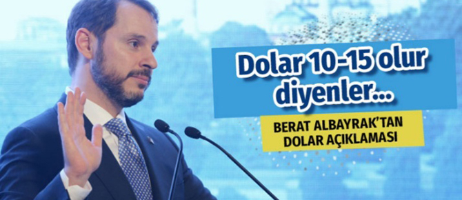 Berat Albayrak'tan önemli dolar açıklaması