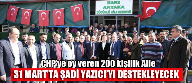 Tuzla'da 200 kişilik CHP'li grup Şadi Yazıcı'yı destekleyecek