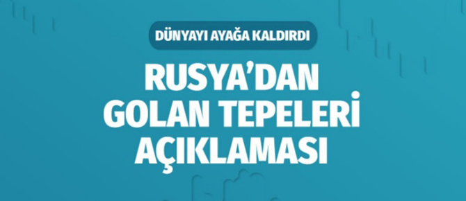 Rusya'dan şok açıklama.. Dünya'yı ayağa kaldırdı!