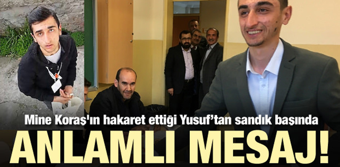 Mine Koraş'ın hakaret ettiği Yusuf Özoğul, oy verdi