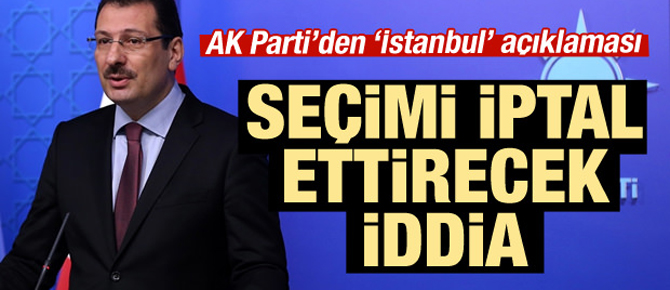 AK Parti'den İstanbul açıklaması