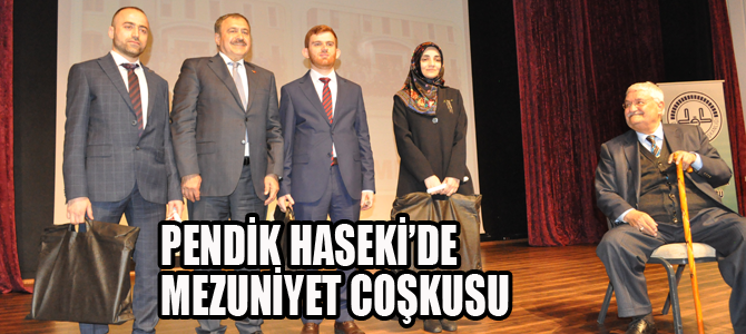 Pendik Haseki'de mezuniyet coşkusu