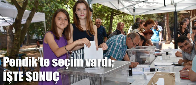 Pendik'te seçim yapıldı; İşte sonuç!