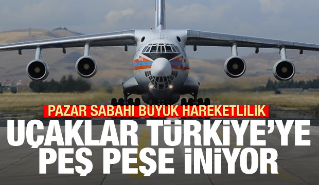 Pazar sabahı hareketli saatler! Uçaklar Türkiye'ye peş peşe iniyor