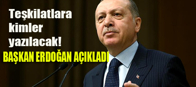 Cumhurbaşkanı Erdoğan'dan teşkilatlara önemli uyarı!