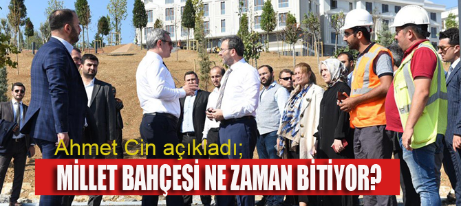 Pendik Millet Bahçesi ne zaman hizmete giriyor