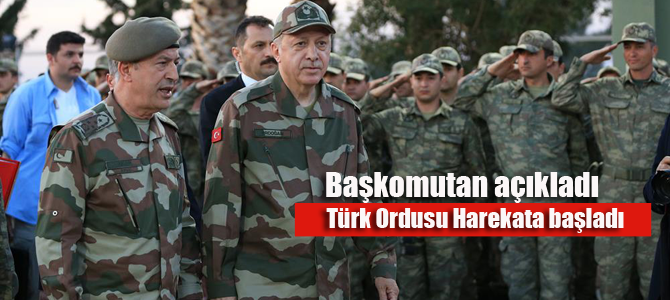 Başkan Erdoğan açıkladı: Barış Pınarı harekatı resmen başladı!