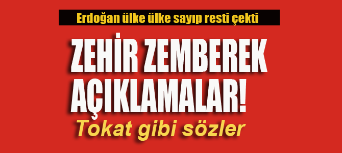 Erdoğan tek tek sayıp resti çekti!