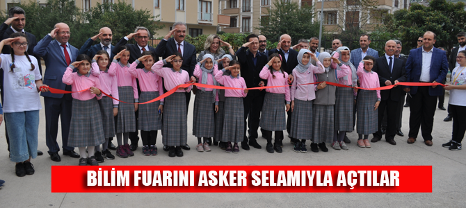 Tuzla'da TÜBİTAK Fuarı asker selamıyla açıldı