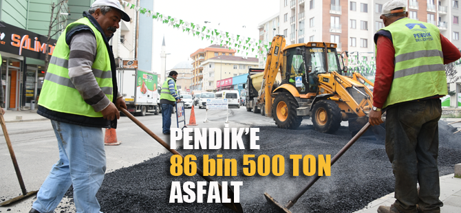86 bin 500 ton asfalt